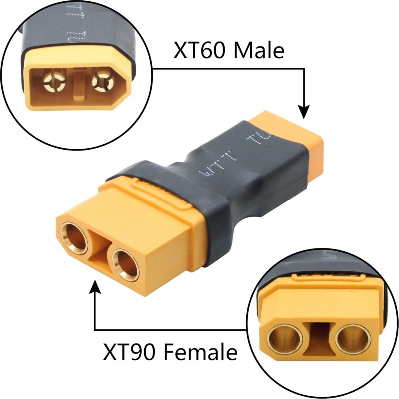 2PCS XT90 to XT60 Adapter Male - Drone Battery Adapter review and price