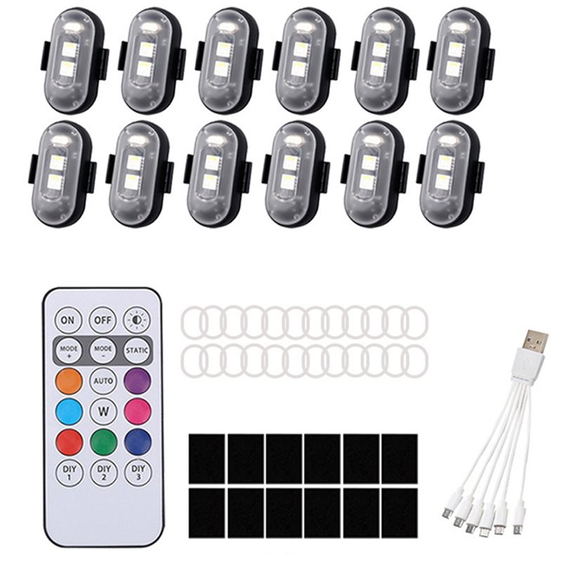 Remote-Controlled 12Pcs Wirele - Drone Strobe Light review and price